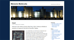 Desktop Screenshot of mementomedievalia.com