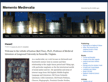 Tablet Screenshot of mementomedievalia.com